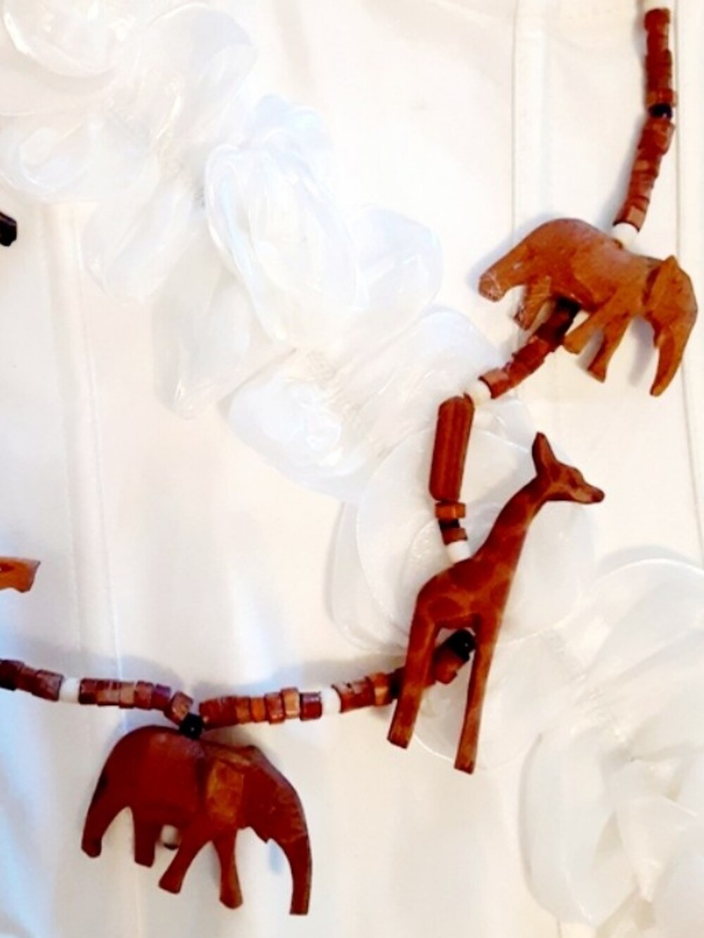 Handcrafted Safari Animal Bead Wooden Necklace - Picture 11 of 11